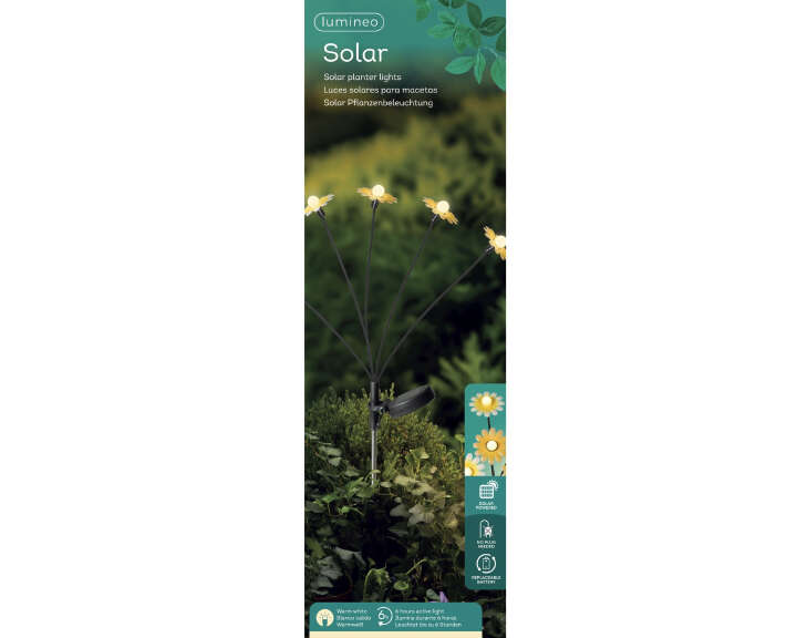 LUMINEO Solar-Stecker Sonnenblume